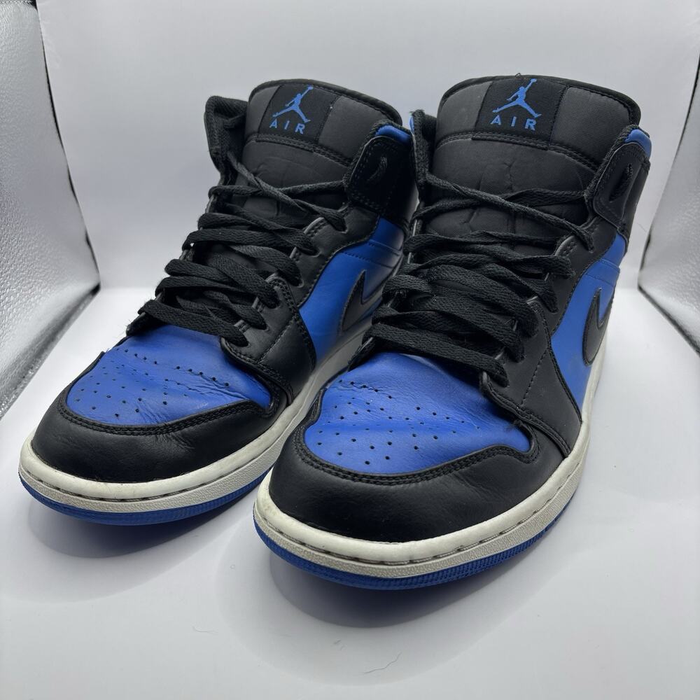 Men’s Size 9.5 - Nike Air Jordan 1 Mid Varsity Royal Black Blue DQ8426-042